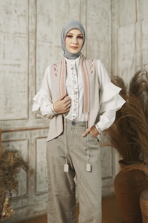 Rompi Muzna Peach