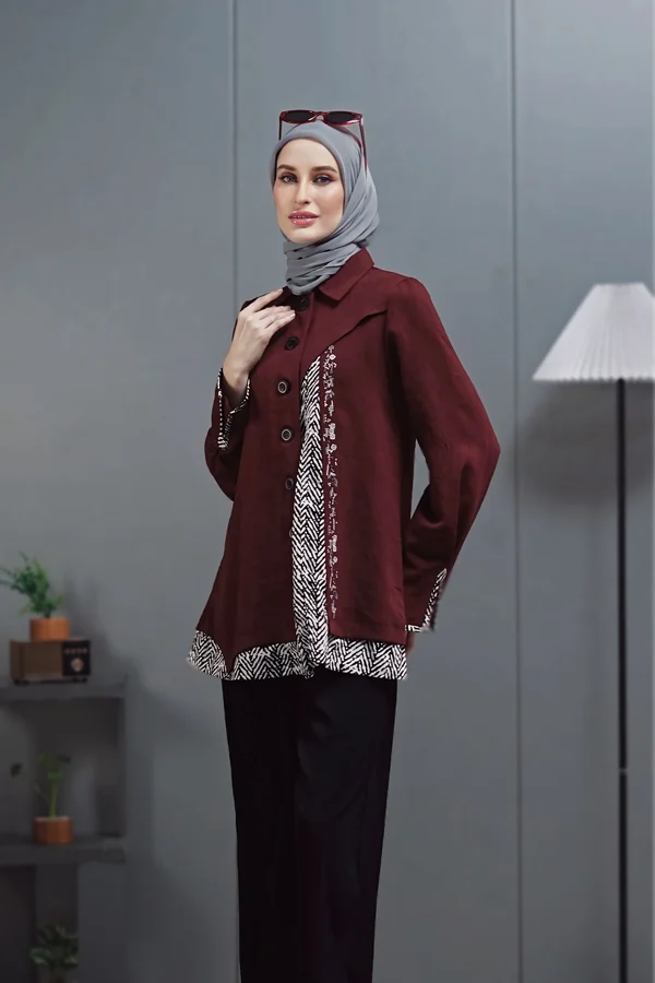 Osanna Blouse- Maroon