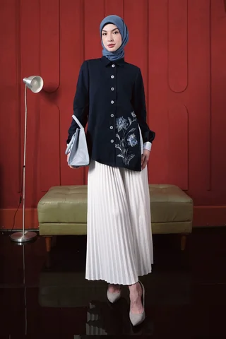 Nishara Shirt-Navy