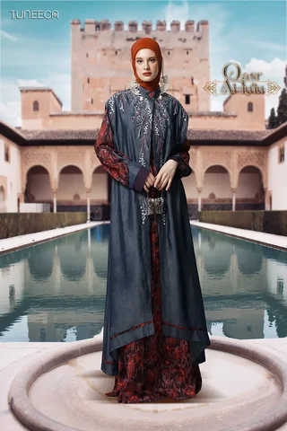 TUNEECA HERITAGE Abaya Maysun Al-Ahmar