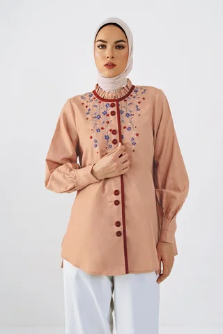 Tuneeca Heritage Blouse Basma Peach