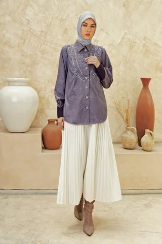 Tuneeca Heritage Blouse Helena Violet